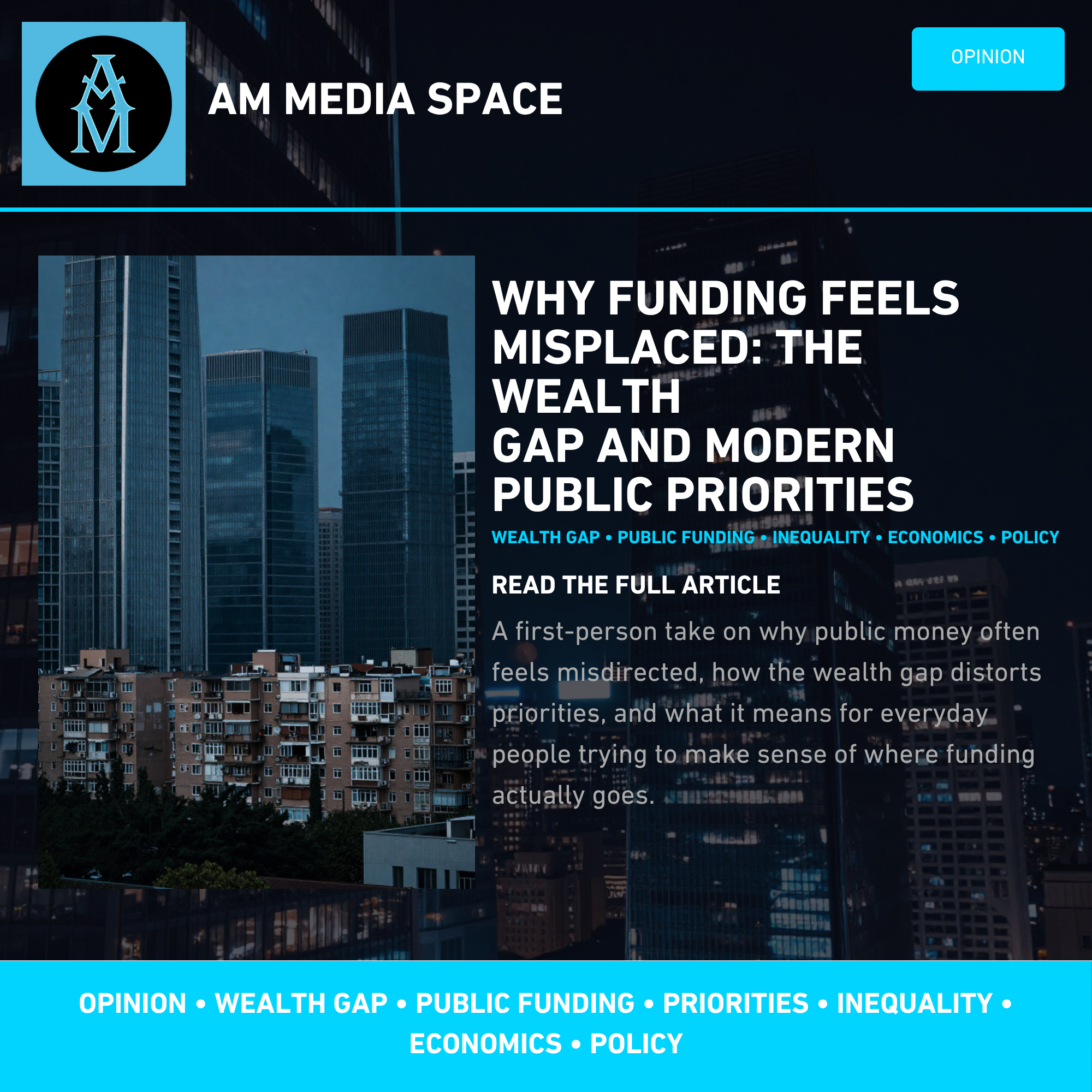 Why Funding Feels Misplaced: The Wealth Gap and Modern Public Priorities
